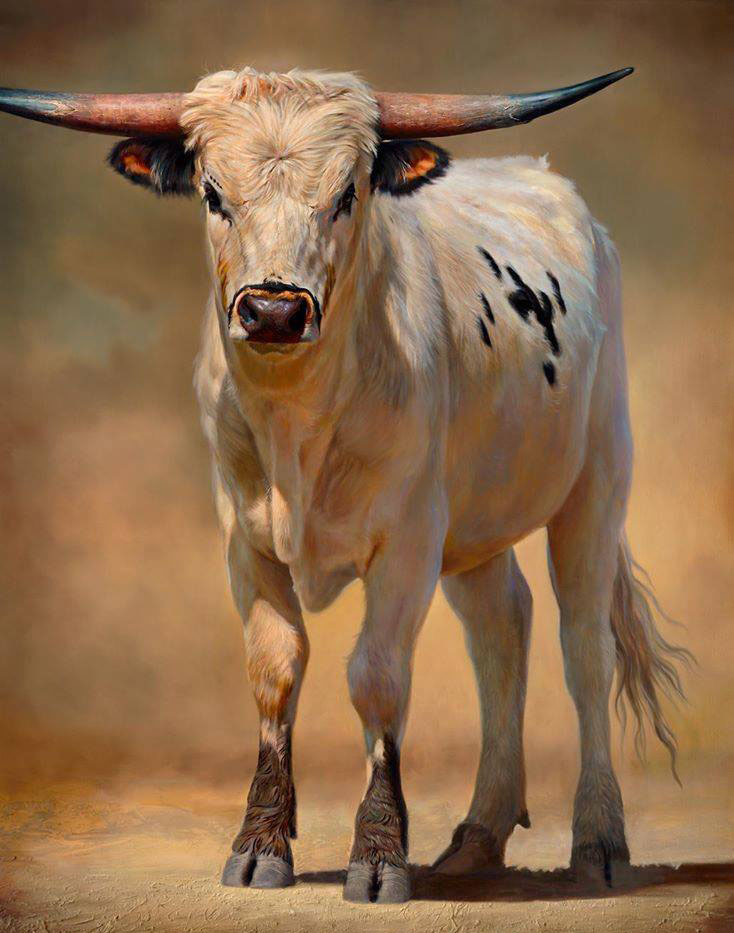 cow painting by teresa