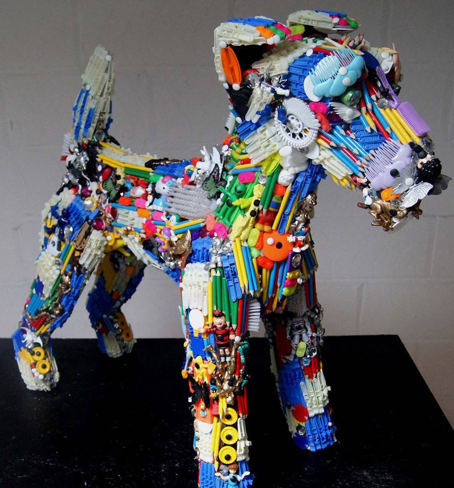 dog toys sculpture by robert