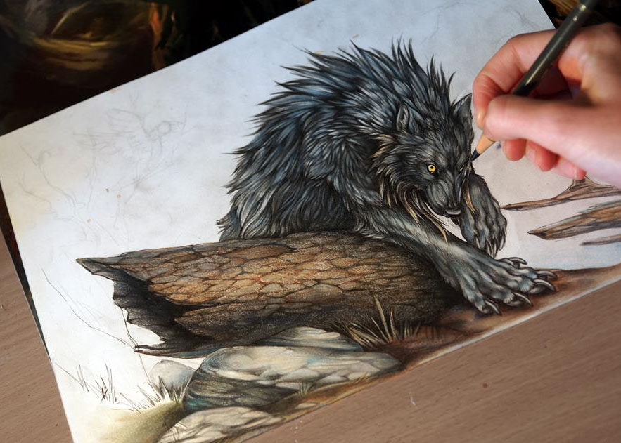 dragon pencil drawing by kilaq