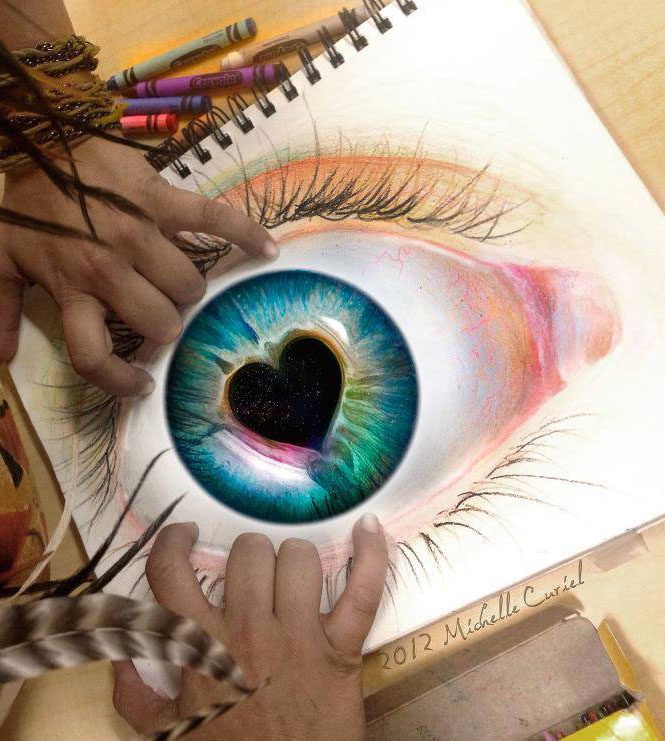 eye color pencil drawing by michelle