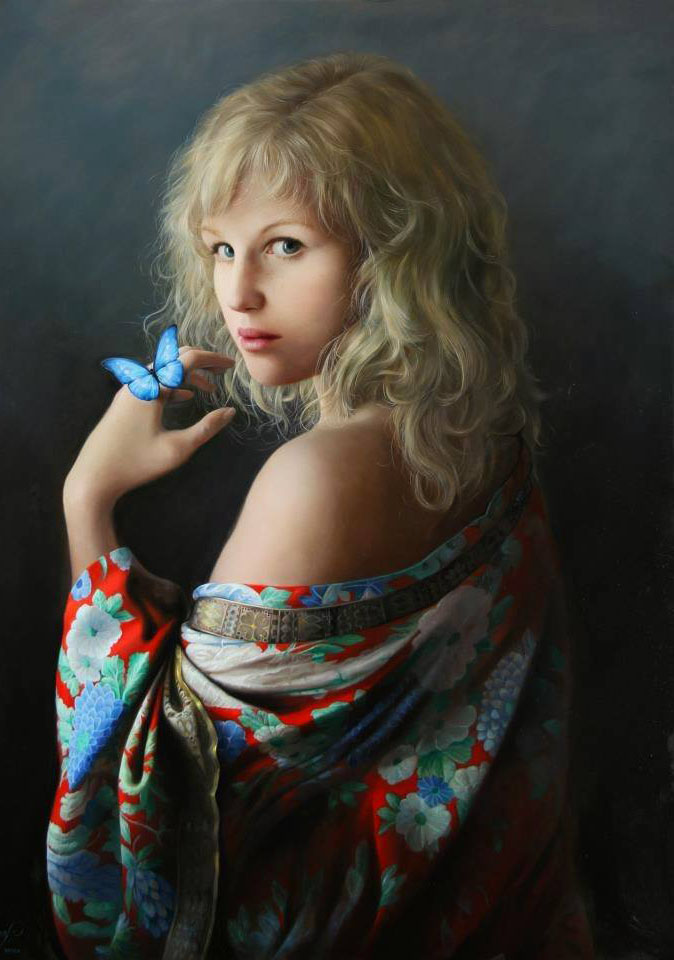 girl painting by pieter