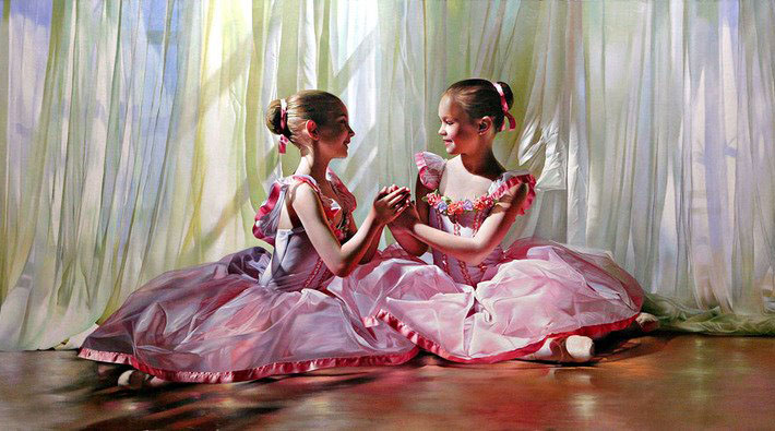 girls painting by alexander
