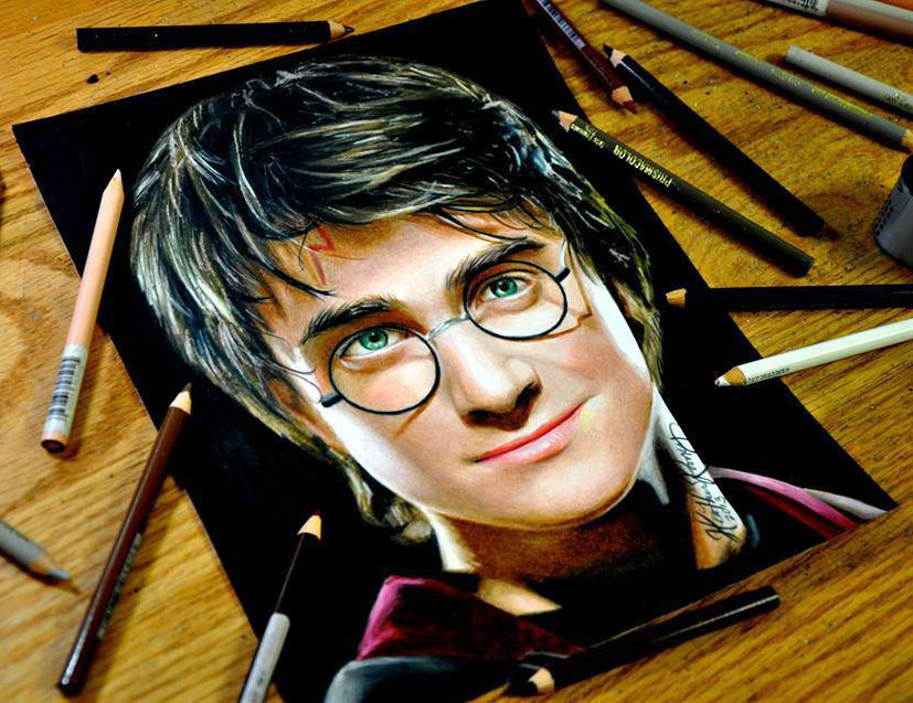 harry porter colored pencils by heather