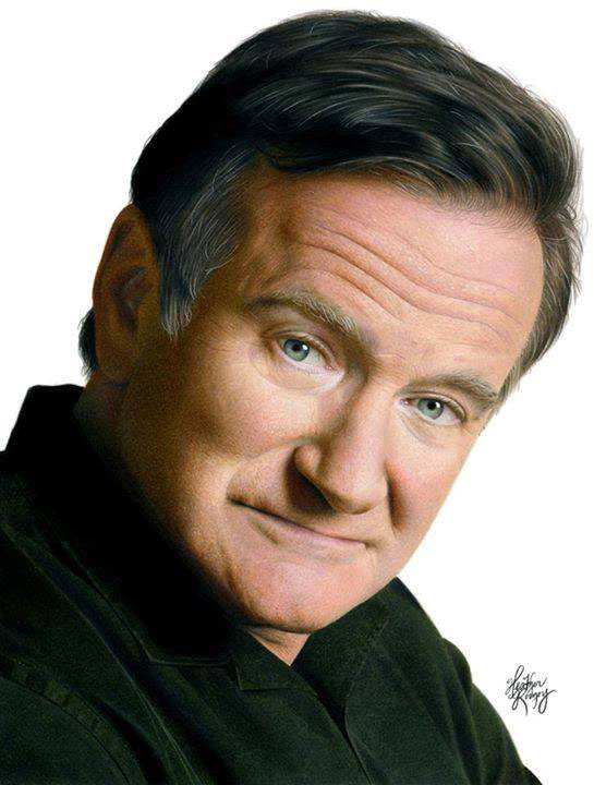 robin williams tribute pencil drawing by heather