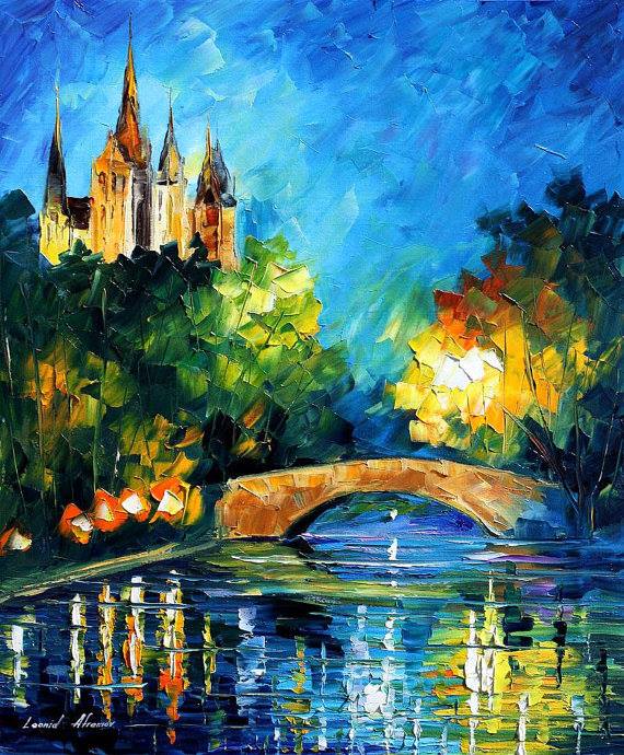 scenery water color painting by afremov