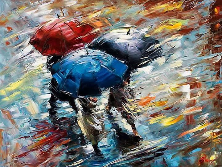 umbrella water color painting by eli