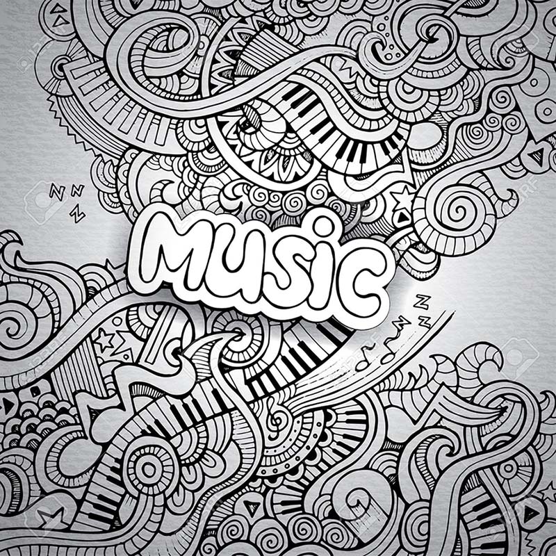 doodle artwork music