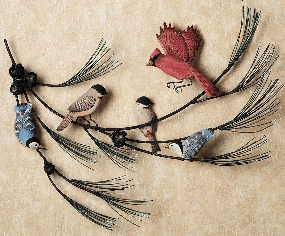 wall sculpture birds