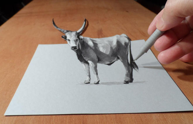 bull 3d drawings