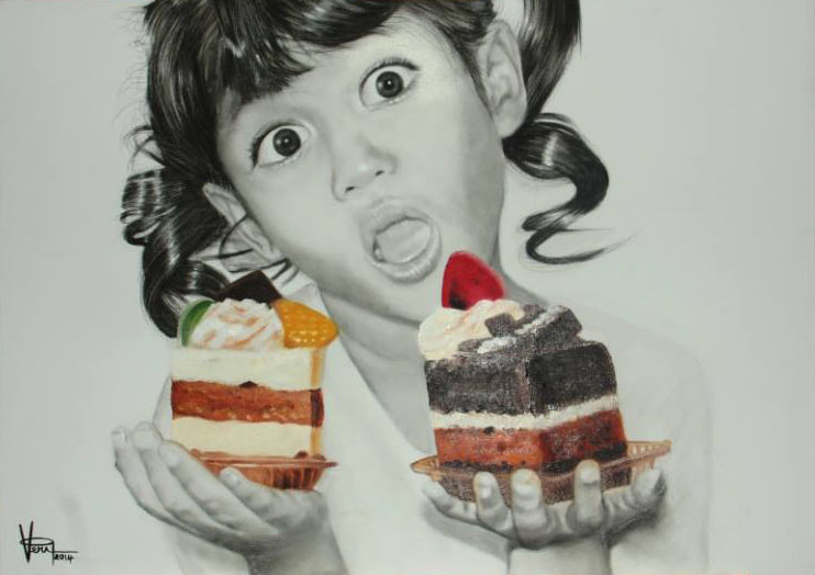 cake pencil drawings by veri