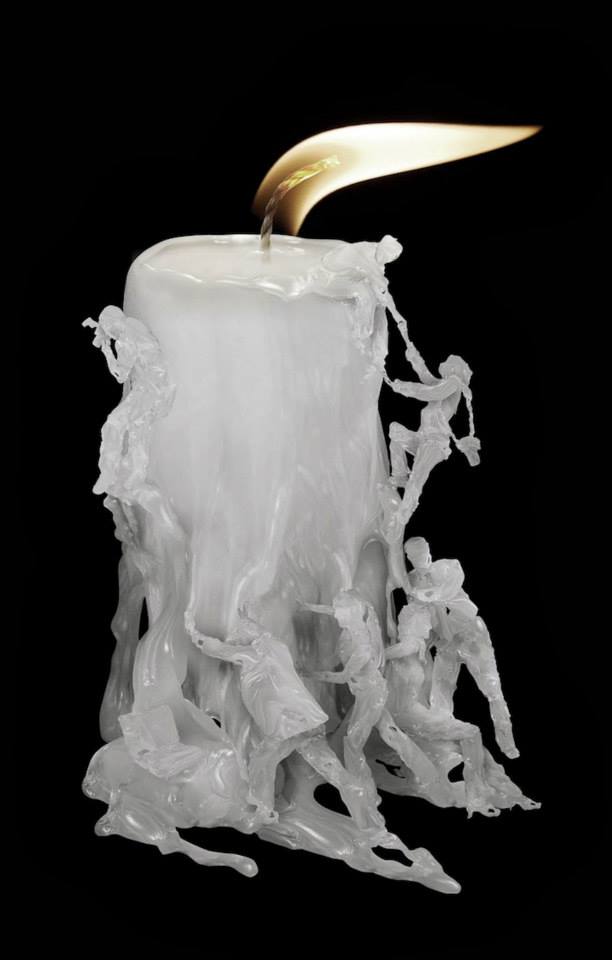 candle sculpture by ferdi