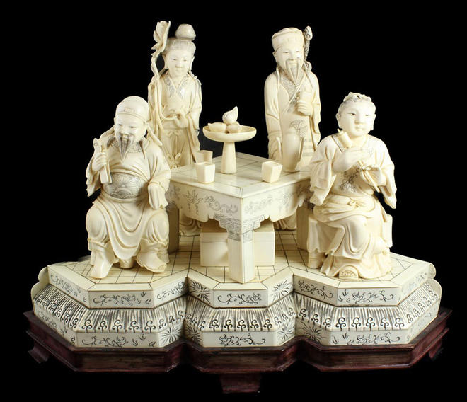cross ivory sculptures