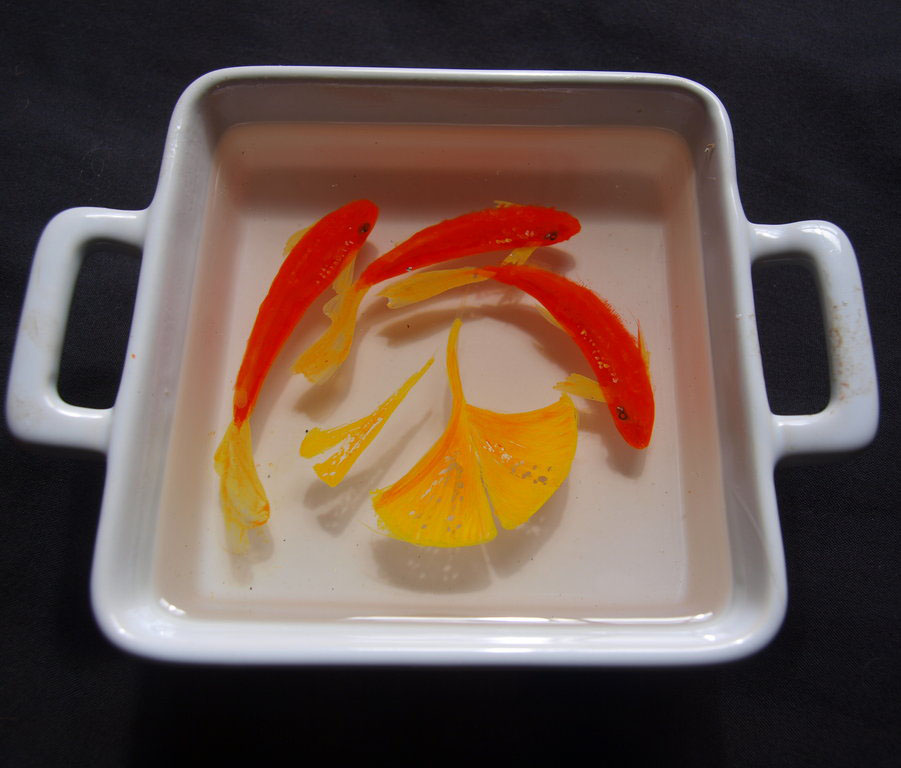 goldfish acrylic paintings