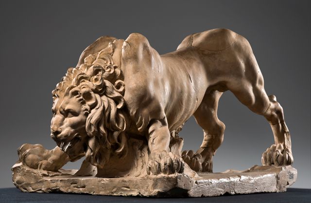 lion terra cotta sculptures