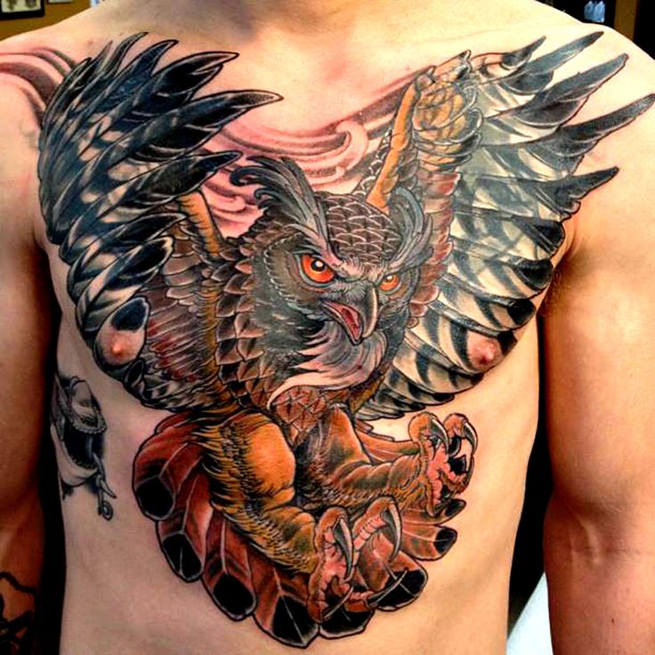 owl tattoo by adam