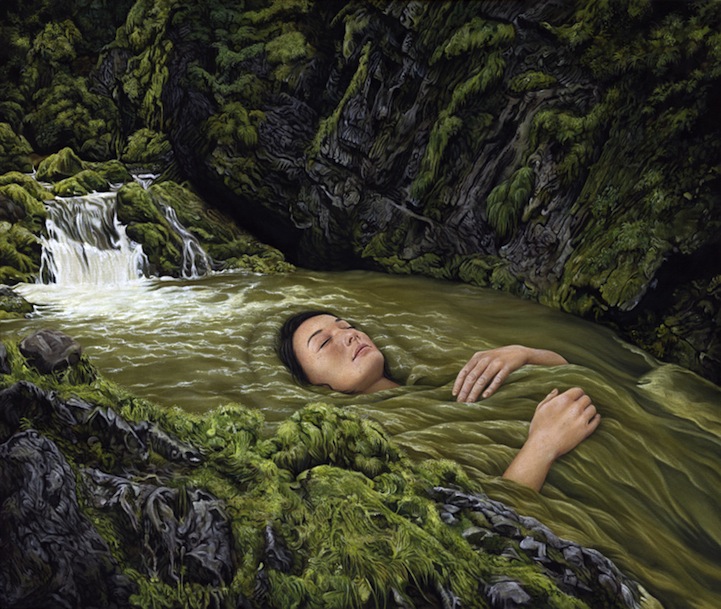 woman surreal paintings by moki