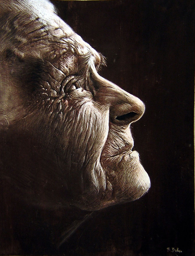 1 pastel painting by ruben belloso