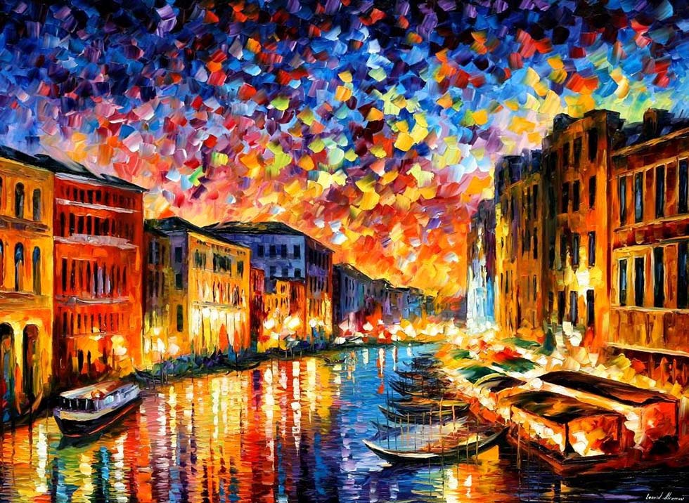 10 colourful painting by leonid afremov