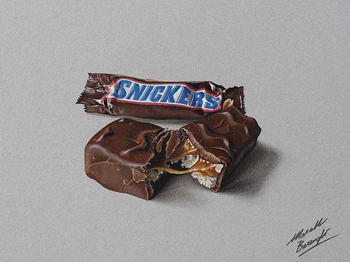 10 snikers 3d drawings by marcello barenghi