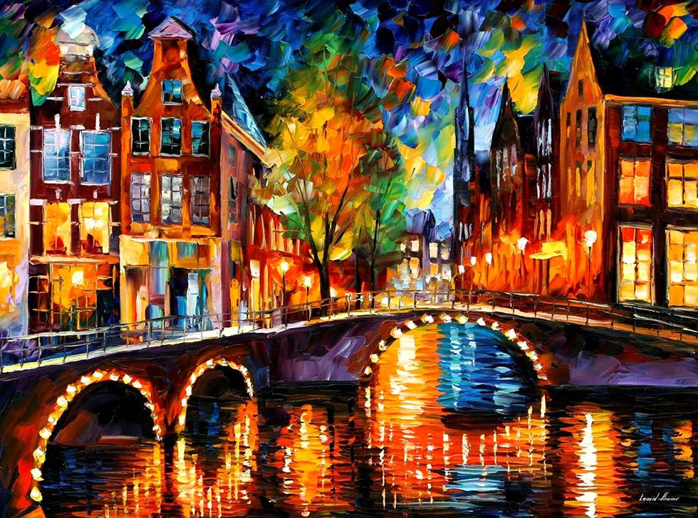 colourful painting by leonid afremov -  11
