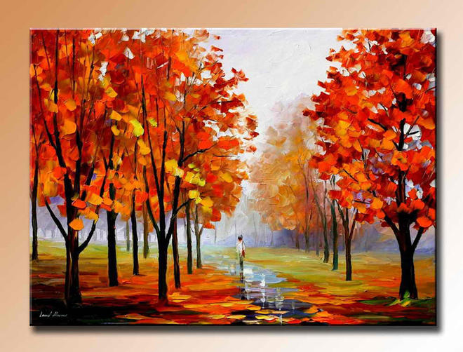autumn tree painting