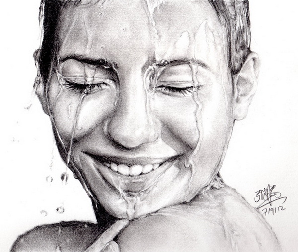 A girl Attracting a image of a girl's face drawing by lucianoruocco on  DeviantArt