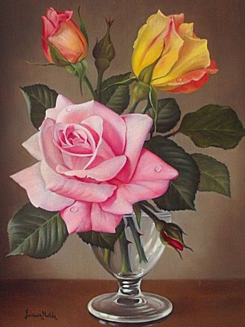 15 flower painting by james noble