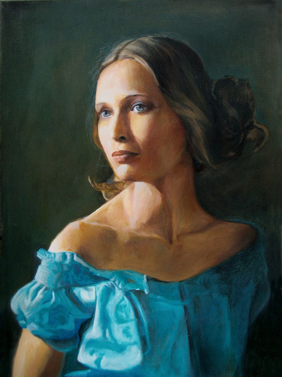 beautiful lady potrait paintings -  17