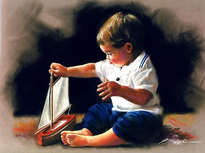 pastel painting by mark sanislo
