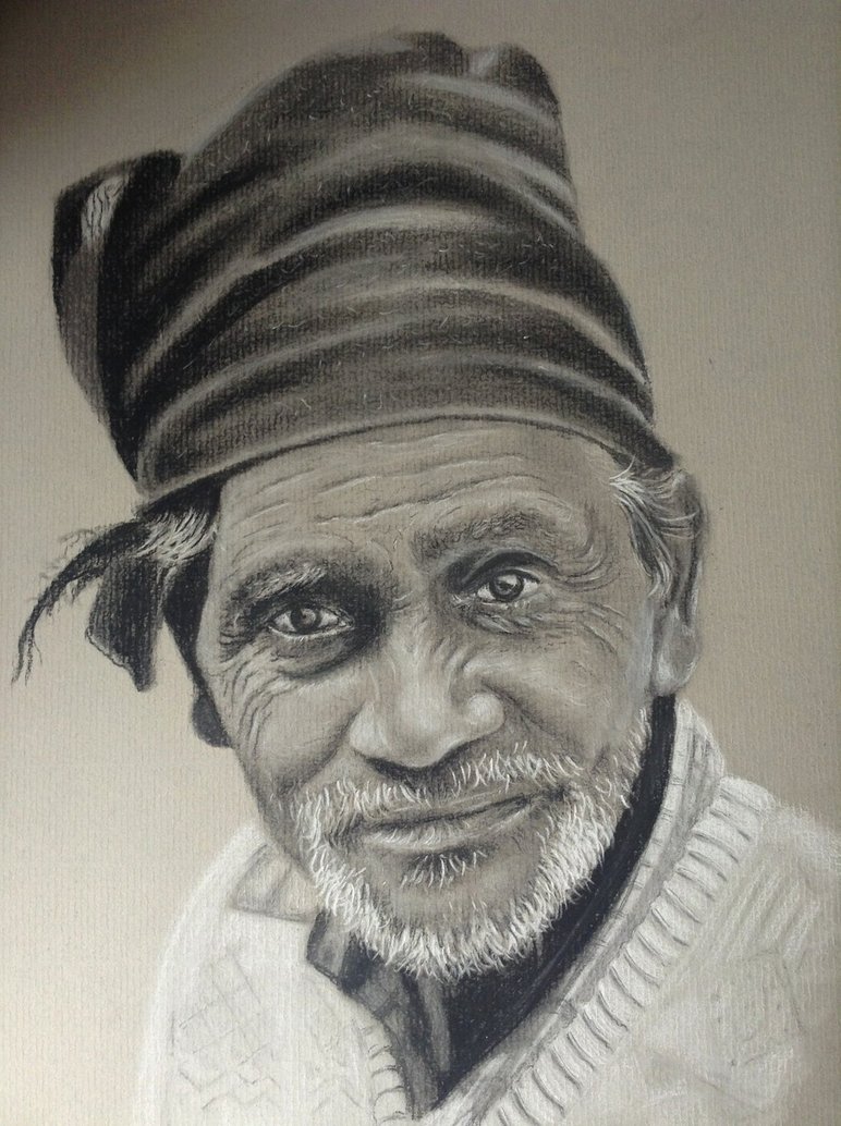 man charcoal drawings by donnabe -  18