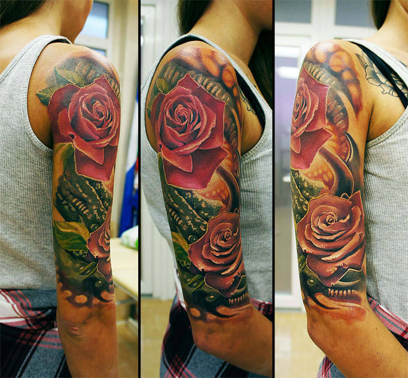 19 rose tattoos women grimmy