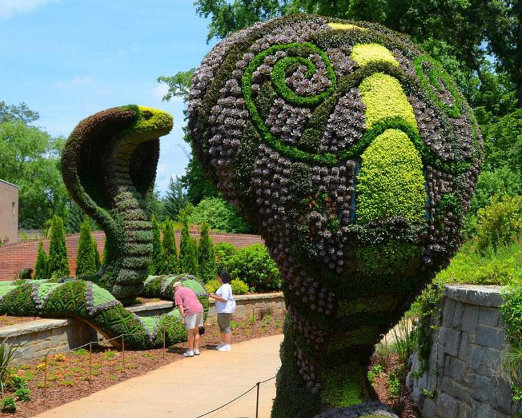 19 snake garden sculptures