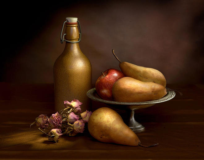 apple still life paintings by harold ross