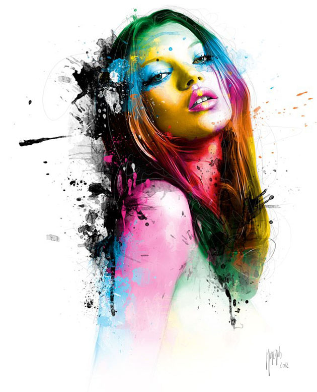 2 colourful painting by patrice murciano