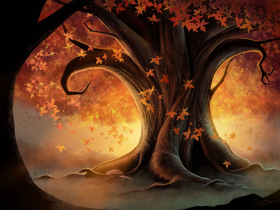 autumn tree by angela t -  22