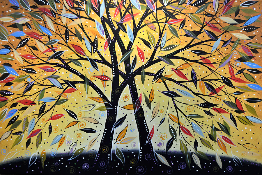 25 tree paintings by amy giacomelli