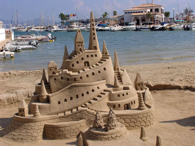 26 village sand sculptures