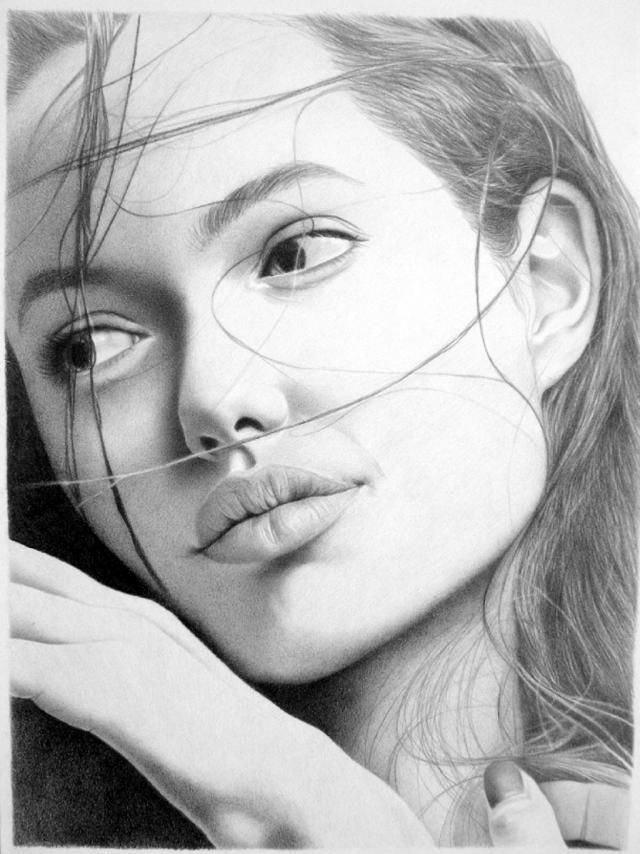girl face drawings