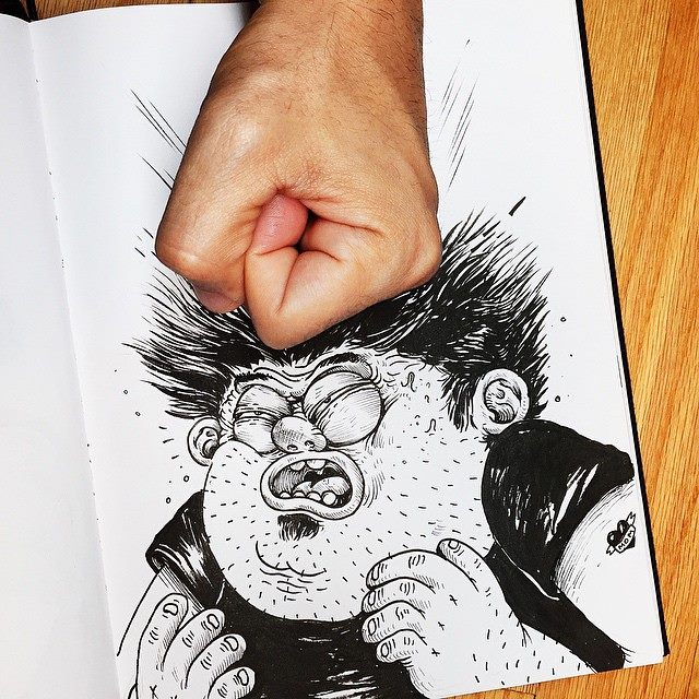 6 funny drawings by alex solis