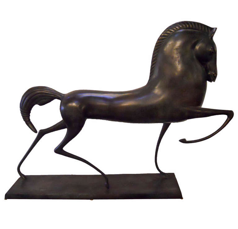 modern horse bronze sculptures