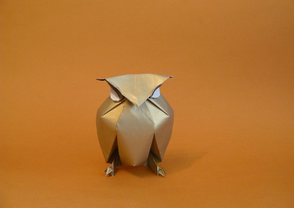 14 owl paper sculptures art by nguyen gung cuong