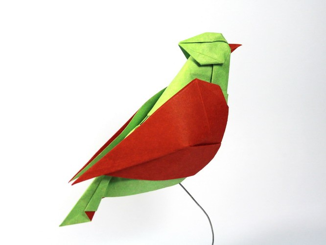 15 parrot paper sculptures art by nguyen gung cuong
