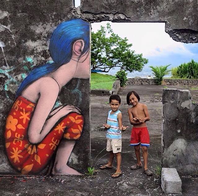 7 child creative street art work