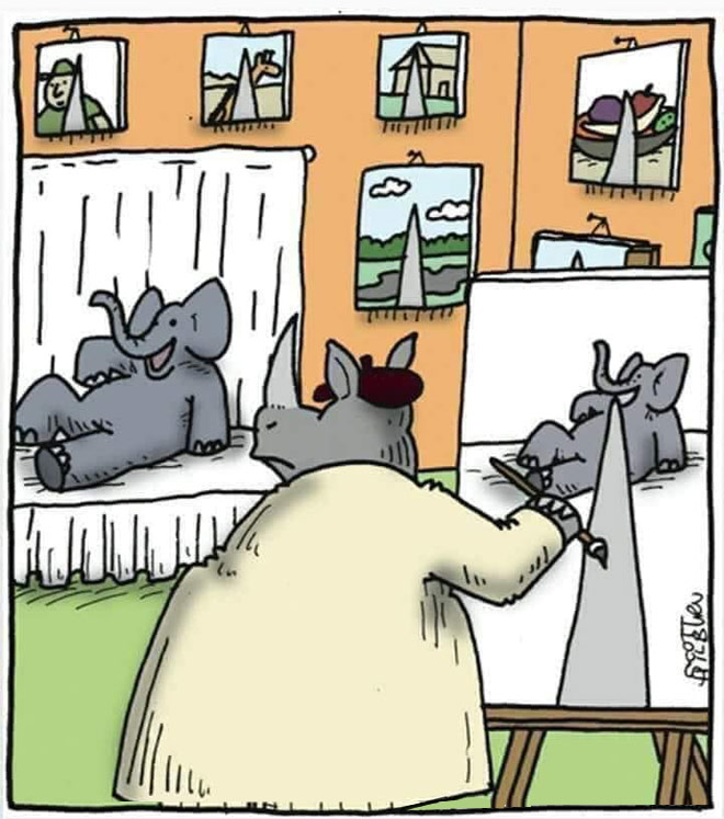 funny painting drawing perspective by scott hilburn