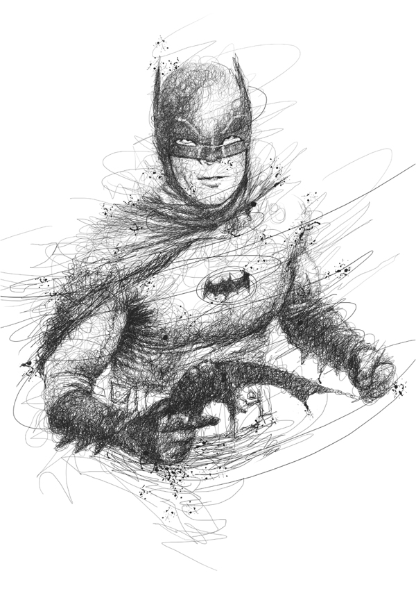 batman scribbles