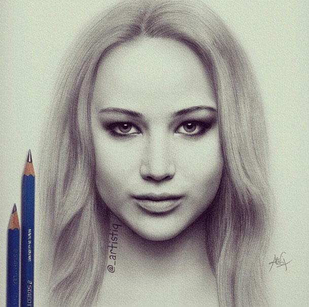 realistic pencil drawing by artistiq
