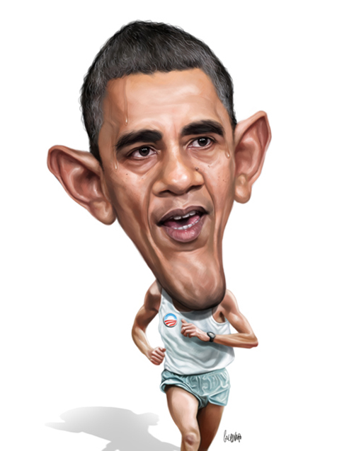 barack obama caricatures