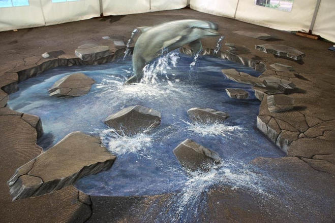 dolphin street art
