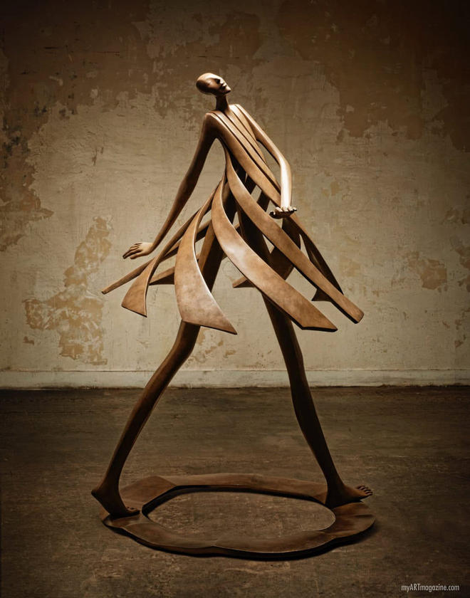 bronze sculpture primavera by isabel miramontes